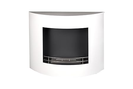 Wall Kesya Bioethanol Fireplace White By Lilimo Amazon Co Uk