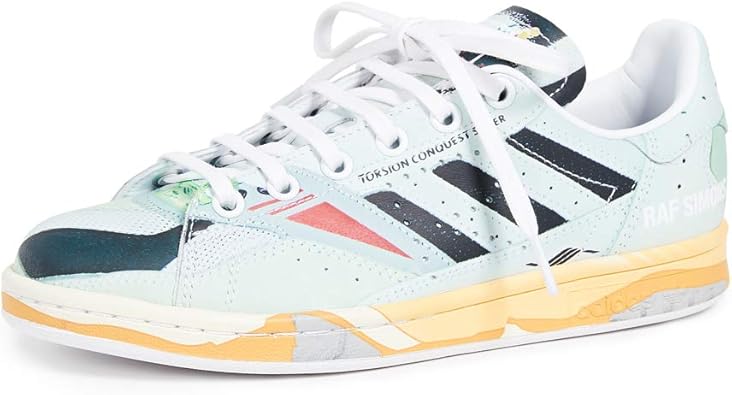 Amazon.com | adidas Women's RAF Simons Torsion Stan Sneakers, White/Black/Grey, 6 Medium US 