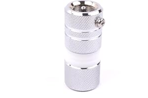 GABIL CB Antenna Connector Adapter 3/8 x 24 Threaded Antenna Mount to UHF PL-259 (SO239 Mount)