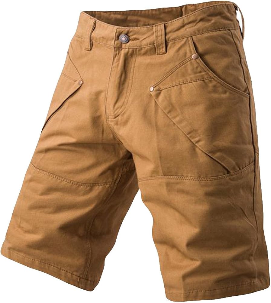 mens khaki work shorts