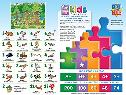 MasterPieces 101 Things to Spot in the Woods - 101 Piece Kids Puzzle