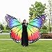 Lookatool Halloween/Party Prop Soft Fabric Butterfly Wings Shawl Fairy Costume (260150CM, Multicolor 5)