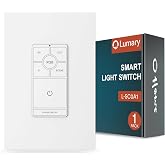 Lumary Dimmer Light Switch (Only Support Lumary Recessed Lighting) | Single Pole 120V 10A Wall Switch for Brightness/RGB/CCT/Scenes Adjustment, Neutral Wire Required