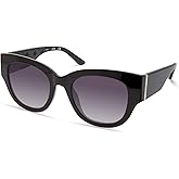 GUESS womens Trendy Peony Pattern Accent Butterfly Sunglasses Butterfly Sunglasses