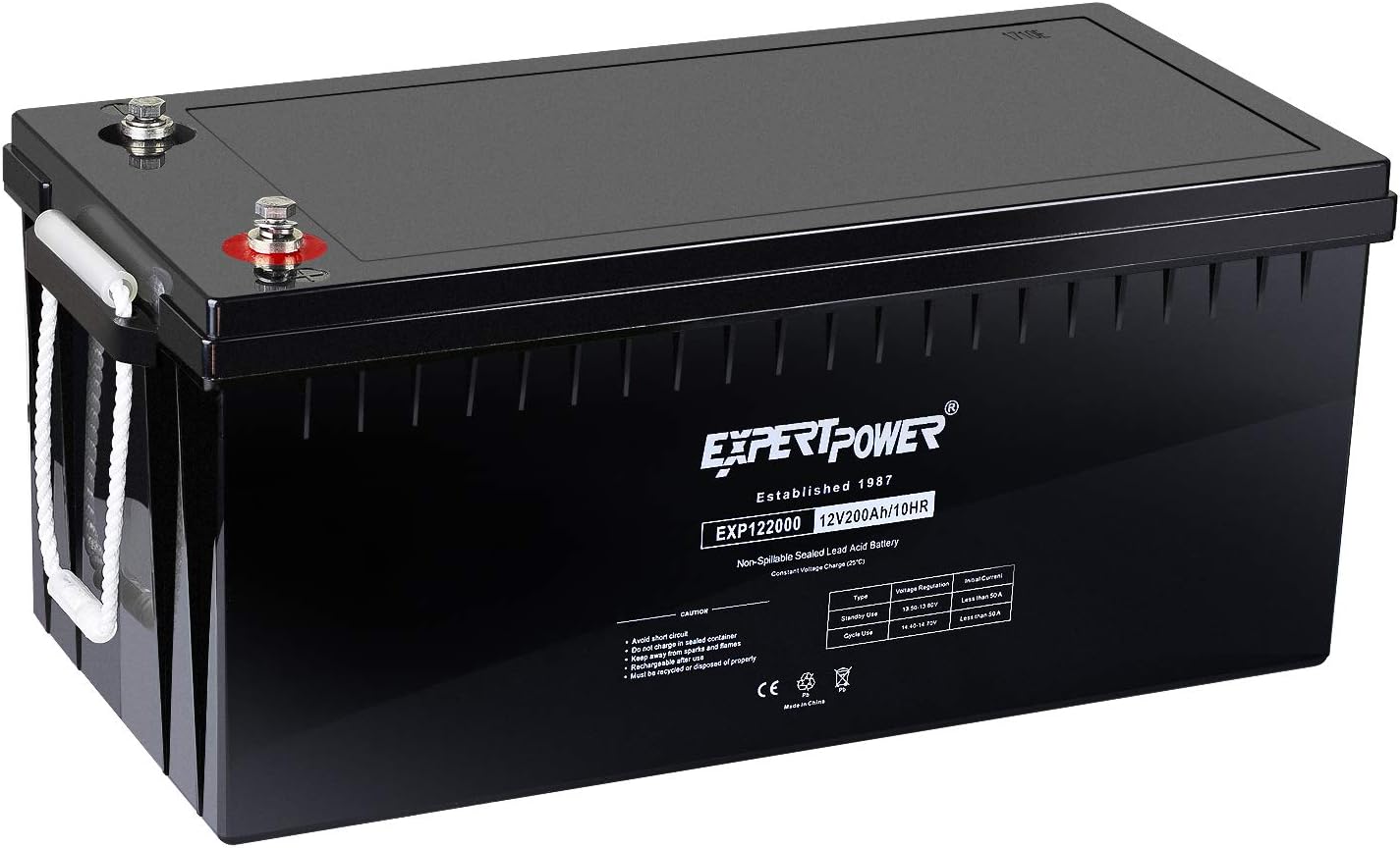 ExpertPower 1Pack EXP122000 Solar Wind Power AGM Sealed