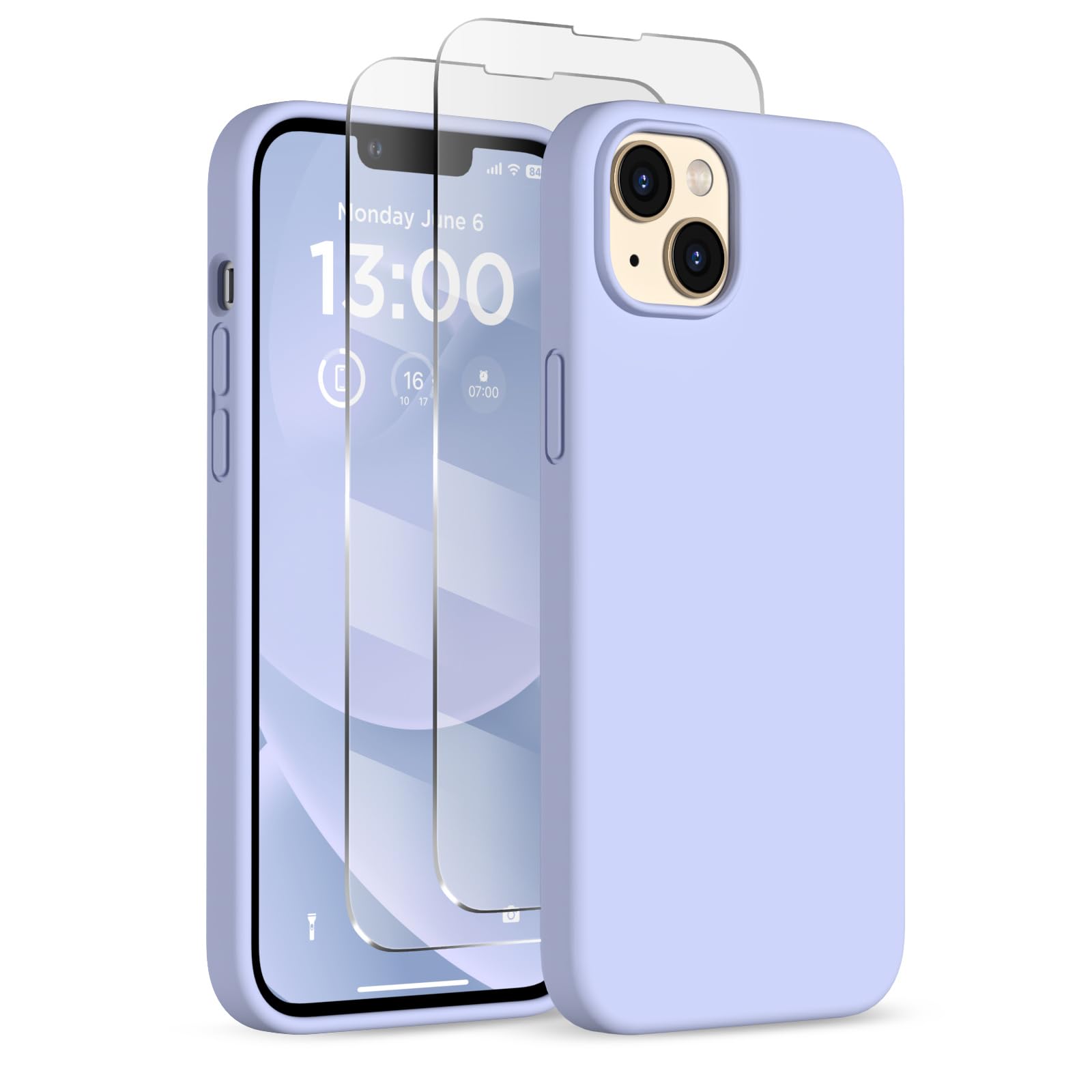 COFFKER for iPhone 13 Phone Case with [2X Screen