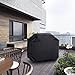 BBQ Grill Cover Kainier Waterproof &Weather Resistant Heavy Duty 58 Inch Electric Gas Grill Cover Fit Weber, Charbroil, And Other Most Brands Of Outdoor Barbecue Stainless Grill. (Black) (58in)