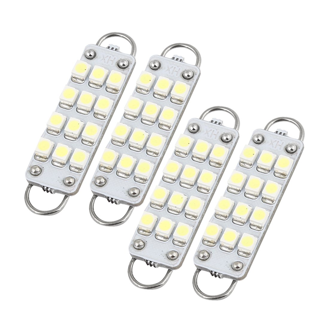 4PCS 44mm 12SMD White Festoon Light Bulbs 561 562, Exterior