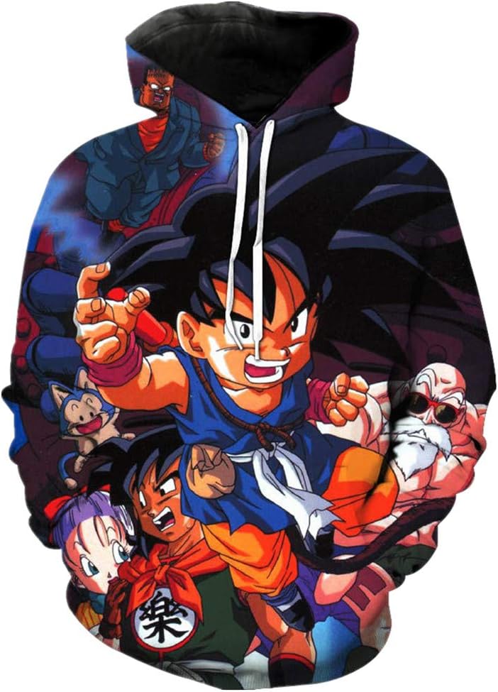Dragon Ball Pullover Sweatshirts Son Goku Vegeta 3D Hoodies Outerwear Sweatshirt