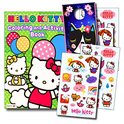 HUB Studios Hello Kitty Coloring Book and Stickers Super Set~ Hello Kitty Coloring Book with Hello Kitty Stickers…