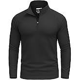 KINSWT Mens UPF 50+ Sun Shirt Long Sleeve 1/4 Zip SPF UV Protection Lightweight Quick Dry Quarter Zip Golf Shirt