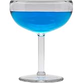 G.E.T. SW-1405-1-SAN-CL-EC Heavy-Duty Shatterproof Plastic Margarita Glasses, BPA Free, 12 Ounce (Set of 4)