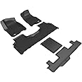 3D MAXpider Custom Fit Kagu Floor Mat (Black) Compatible with Chevrolet Tahoe / GMC Yukon 7-Seat 2021-2024 - R1 R2 R3