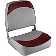 Wise 8WD734PLS-661 Standard Low Back Boat Seat, Grey/Red