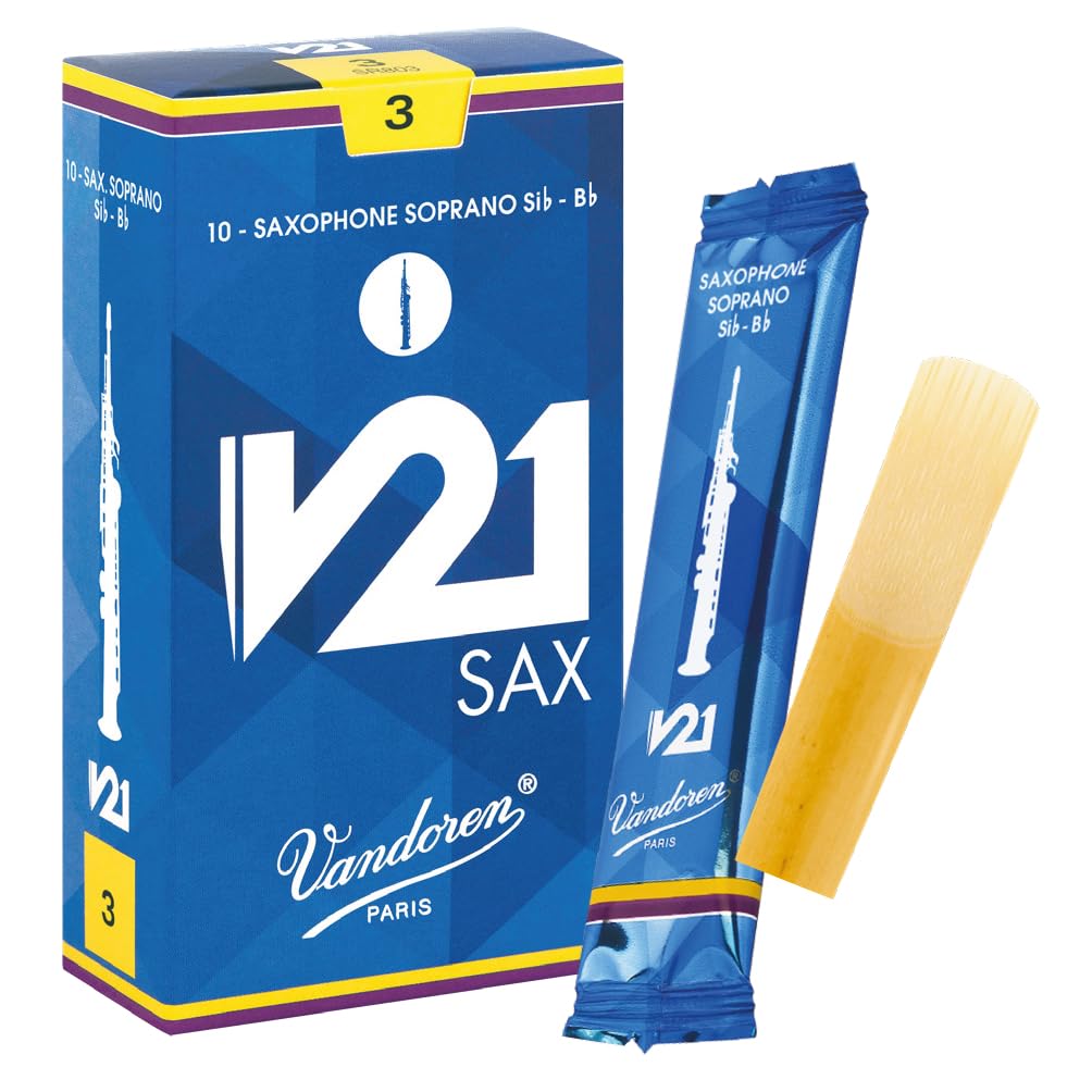 Vandoren V21 Soprano saxophone reeds, box of 10 - Strength 3