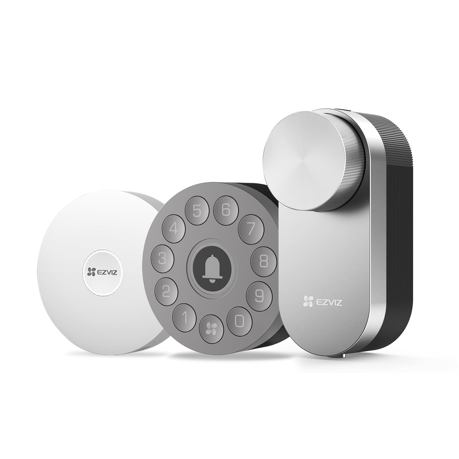 EZVIZ Smart Door Lock, Keyless Entry, Auto-Lock with Delay Timer, Door-Left-Open Alert, Digital Key Sharing, Privacy Mode, Durable Metal Design, Door Monitoring, DIY Installation (DL01 Pro)