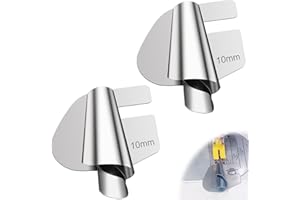 RAPUDA Sewing Rolled Hemmer Foot，2Pcs 10mm Sizes Wide Rolled Hem Presser Foot,Precision Edge Stitcher for Sewing Machine,Universal Sewing Accessories and Tools