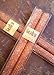 Gold Rush Beeswax Glitter Candles, 8 Inch Copper Color, Boxed Set of 2 Candles