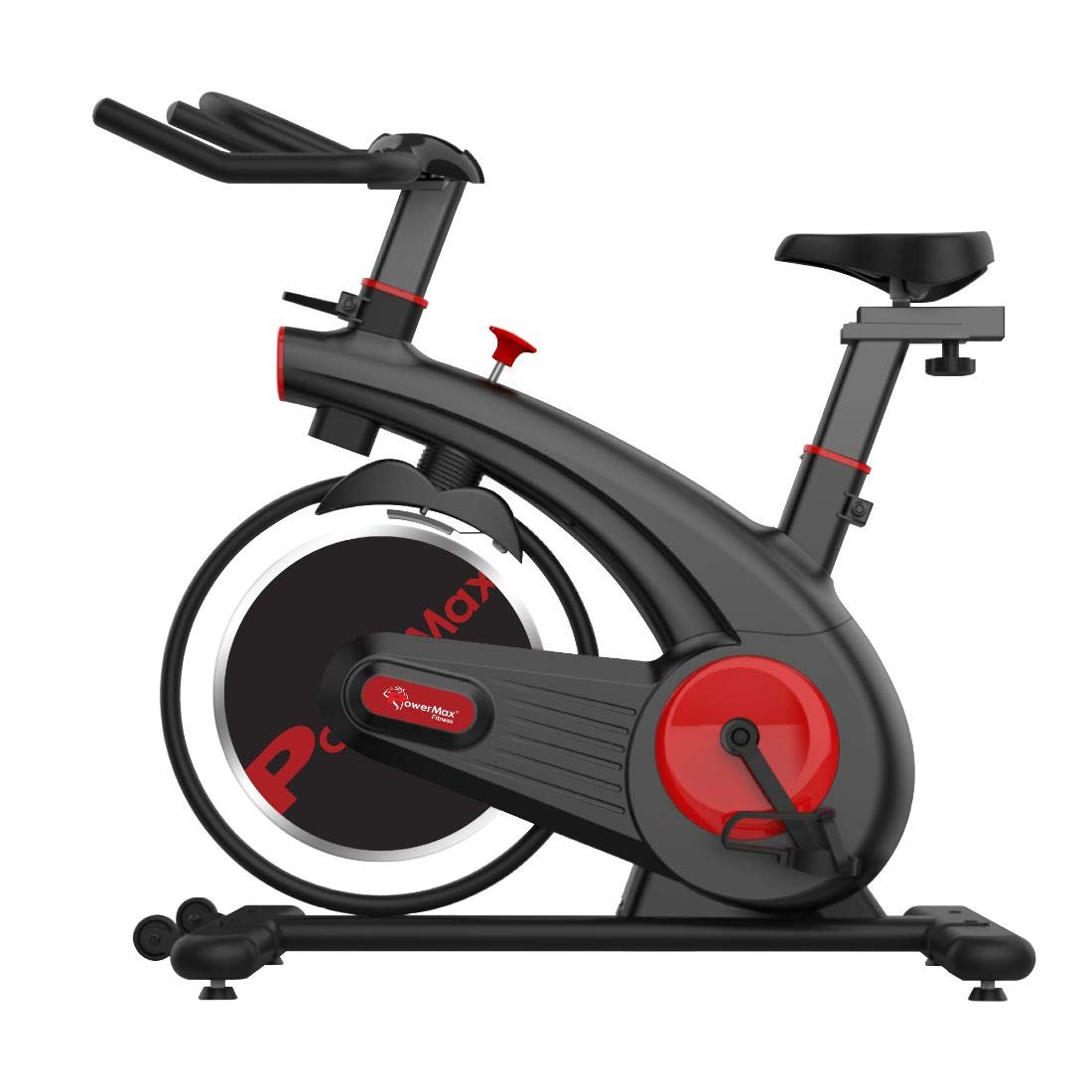 Buy PowerMax Fitness B-S2 Exercise Spin Bike with 6KG Flywheel, Saddle Adjustment & Adjustable 