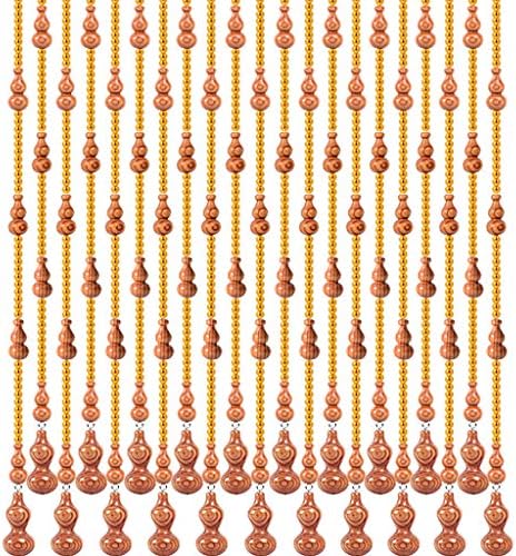 Beaded String Curtain, Room Divider Wooden Bead Curtain Divider Blind for door wall Window Room partition buffet Beaded Door Curtain-31stringsX175Cm-A