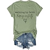 Walking by Faith Tripping Constantly T Shirt Funny Christian Faith Bible T-Shirt Unisex