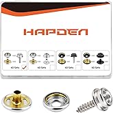 120 Pcs Snap Buttons,Snap Fasteners Kit 15mm Stainless Steel Snaps Marine Grade Boat Canvas Snaps,3/8" Socket Metal Snap for 