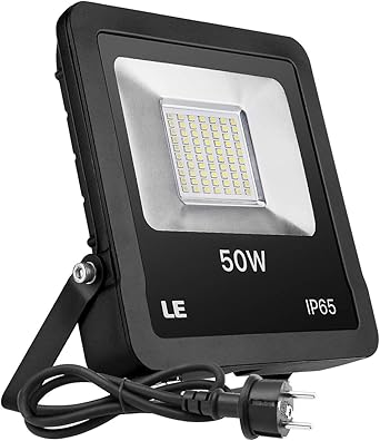 LE Foco LED Proyector Exteriores, 50W 4000lm Blanco Frío ...