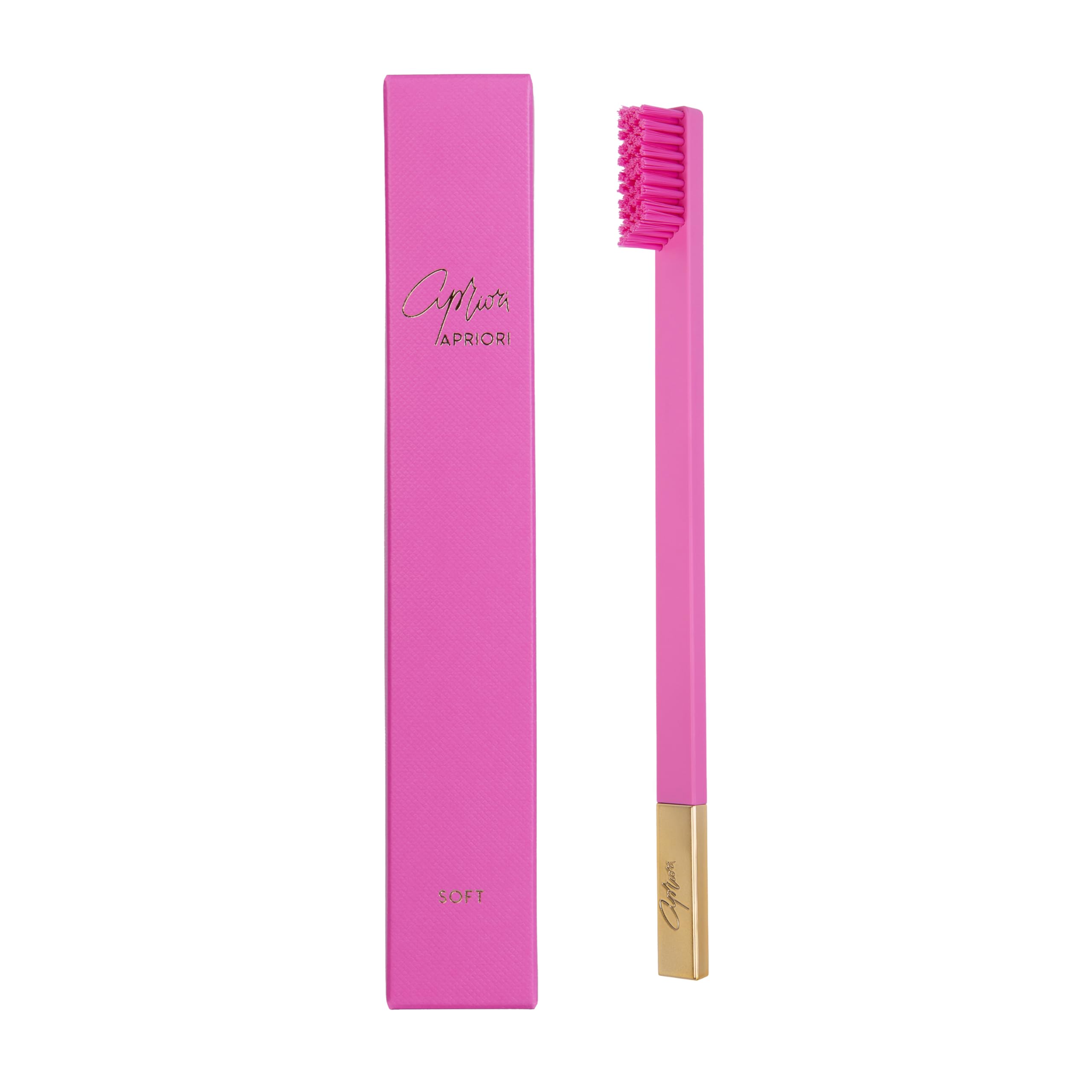 APRIORI Bubblegum Pink Gold Soft Premium Toothbrush