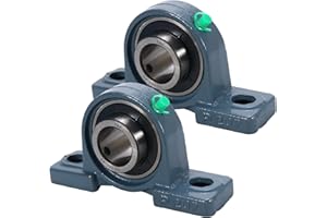 HYFTJYZ UCP207-20 Pillow Block Bearing,1-1/4" Bore Mounted Pillow Bearing Cast Iron Base -Self Aligning Chrome Bearing,4 Pcs