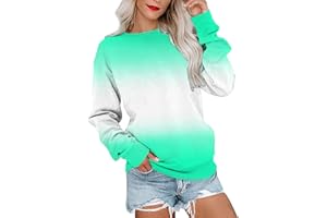 ADJHDFH Womens Casual Crewneck Sweatshirts Long Sleeve Crew Neck Tunic Tops Loose Y2K Pullovers
