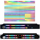 Dual Channel Audio Spectrum Analyzer LED Display, Sound Level Meter, Analyzer, Home Music Display Meter with 128 RGB LEDs Ind