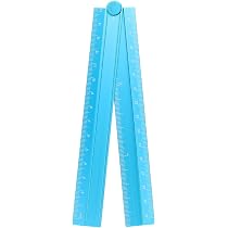 HARFINGTON 2pcs Folding Straight Ruler – 30cm Metric, Aluminum Alloy, Protractor Foldable Angle Ruler For Architects, Artists, Office