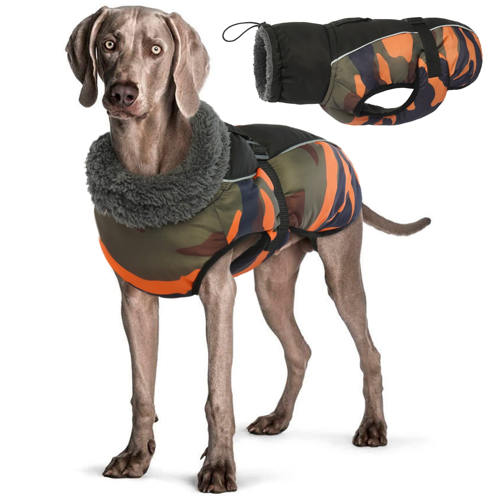 Hjyokuso Dog Coats - Waterproof Winter Dog Jackets with Harness Hole, Small to Large Sizes — image 1