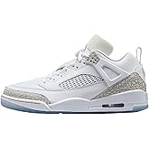 Jordan Spizike Low Men's Shoes (FQ1759-103, White/Metallic Silver/Barely Blue/Neutral Grey)