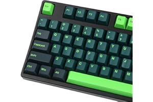 Guffercty kred GTSP 166 Double Shot PBT Keycaps Keys Cherry Profile Night Runner for Cherry MX Switch Keyboards Mechanical