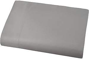 Southshore Fine Living, Inc. King Size Flat Sheets Only, Premium Flat Bed Sheets, Cal/King Top Sheet, Oversized, 132" x 110" Stays Tucked on Deep Pocket Mattresses, Grey Sheet