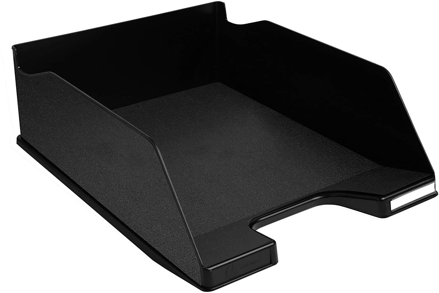 Exacompta - Ref 11514D - ECOBlack Letter Tray Combo Maxi - 347 x 255 x 103mm in Size, Suitable for A4 Documents, Stackable With Others, Holds Approx. 750 Sheets - Black — image 1