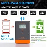 PowMr 30A MPPT Solar Charge Controller 12V 24V Auto LCD AGM Gel Lithium view 3