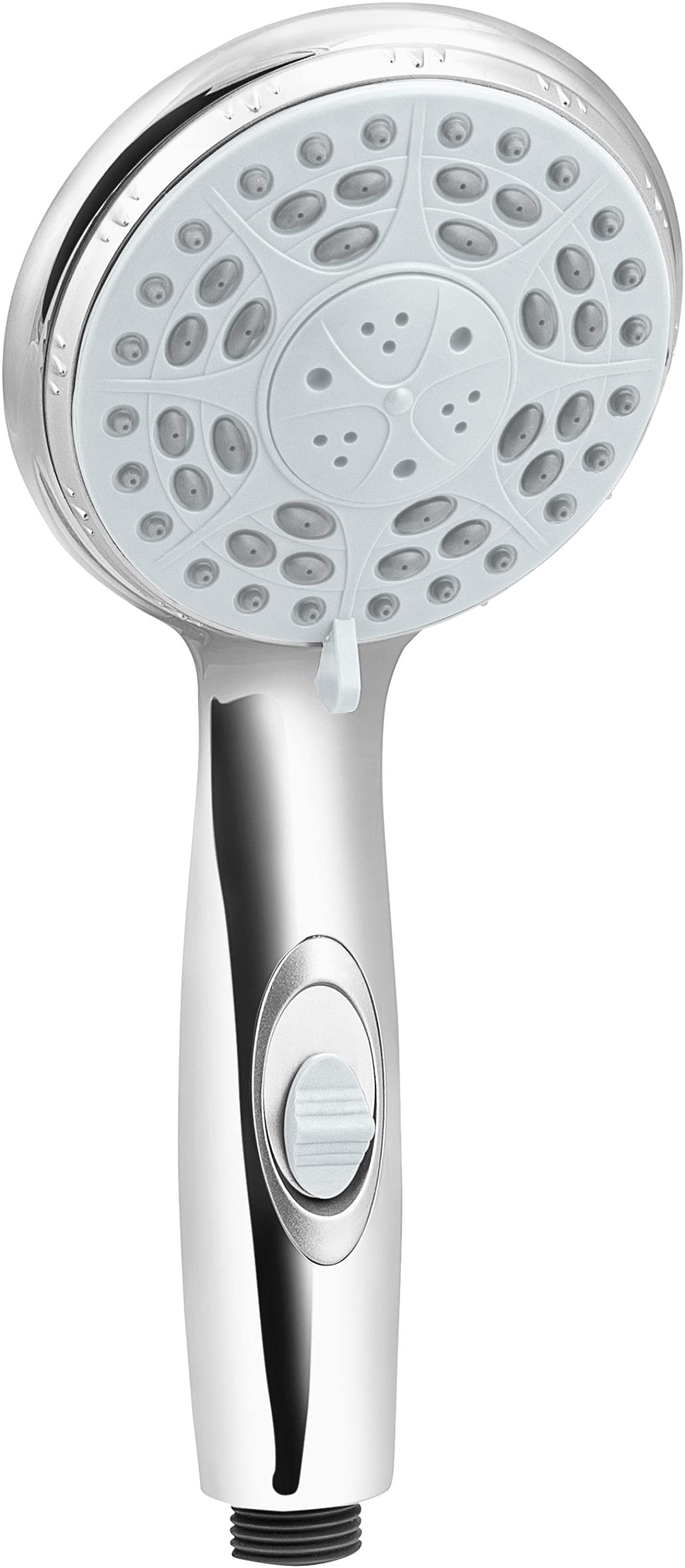 Cornat Canzano New TECB3477 Hand Shower Head Diameter 100 mm Chrome-Plated 3 Jet Types: Normal & Massage Jet Water Stop and Anti-Limescale Water Saving Insert Eco Shower Head
