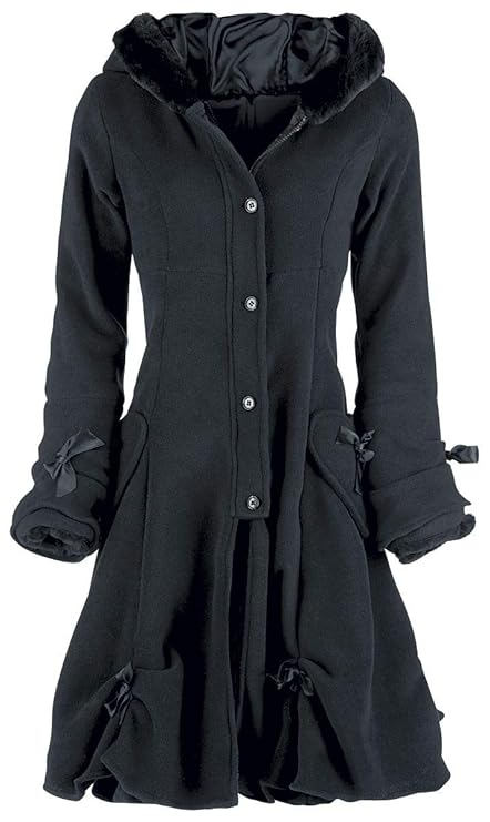 Poizen Industries Alice Coat Wintermantel schwarz