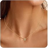 Turandoss Initial Necklaces for Women - Personalized 14K-Gold-Plated Letter A-Z Initial Pendant Necklaces Jewelry, Birthday Gifts for Women Teen Girls Girlfriend