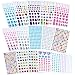 1500 PCS Self-Adhesive Rhinestone Sticker Body Gems Stickers Bling Self Adhesive Jewels Craft Jewels Crystal Gem Stickers Multi-Color & Shape Assorted Size 15 Sheets by Unixing