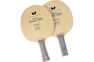 Primorac Carbon Blade - Butterfly Table Tennis Blade - TAMCA 5000 Carbon Fiber Blade - Cypress Wood Fiber Blade - Professional Table Tennis Blade - FL and ST Handle Type - Made in Japan