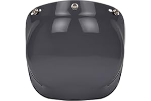 Chern Yueh Motorcycle Helmet Bubble Shield Visor (Smoke)