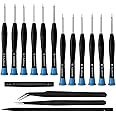17 PCS Screwdriver Set, Screwdrivers Repair kit With different sizes of Flathead Phillips & Torx screwdriver, Professional Repair Tool for for Xbox, phone, PS4, Macbook, Watch, Electronics
