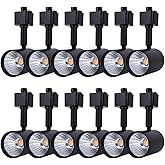 mirrea 12 Pack LED Track Lighting Heads Compatible with Single Circuit H Type Rail Ceiling Spotlight for Accent Task Wall Art