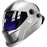 VORITO Welding Helmet Auto Darkening True Color Large Viewing, Welding Hood Solar/Battery Powered, Wide Shade 4/5-13 with 4 Arc Sensor, 1/1/1/1 Optical Clarity Welder Mask for TIG MIG Stick Cut Grind