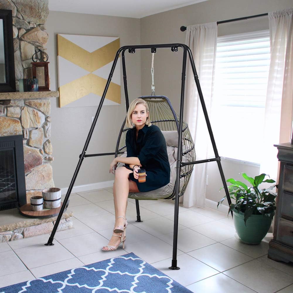 G TALECO GEAR Hammock Chair Stand,Heavy-Duty Steel Hammock Stand,Multi-Use Swing Chair with Stand for Outdoor Indoor: Toys & Games