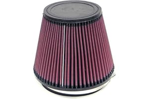 K&N Universal Clamp-On Air Filter: High Performance, Premium, Washable, Replacement Engine Filter: Flange Diameter: 6 In, Filter Height: 6 In, Flange Length: 1 In, Shape: Round Tapered, RU-3100