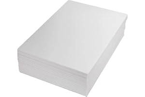 Acrux7 16 Pack 11.7in x 16.5in Foam Boards, 3/16 Inch(5mm) Thick Foam Core Polystyrene Poster Board White Hard Paper Outer Fo